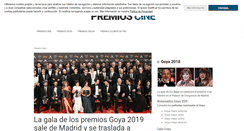 Desktop Screenshot of premios-cine.com